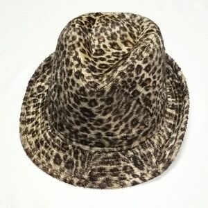 Leopard Print Hat Fedora Felt Women's Summer Hat